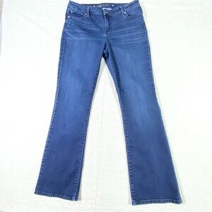 Jennifer Lopez Bootcut Jeans Women's 12 Blue Mid Rise Stretch Y2K Western Denim